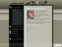 Tablet Screenshot of campbellharps.com